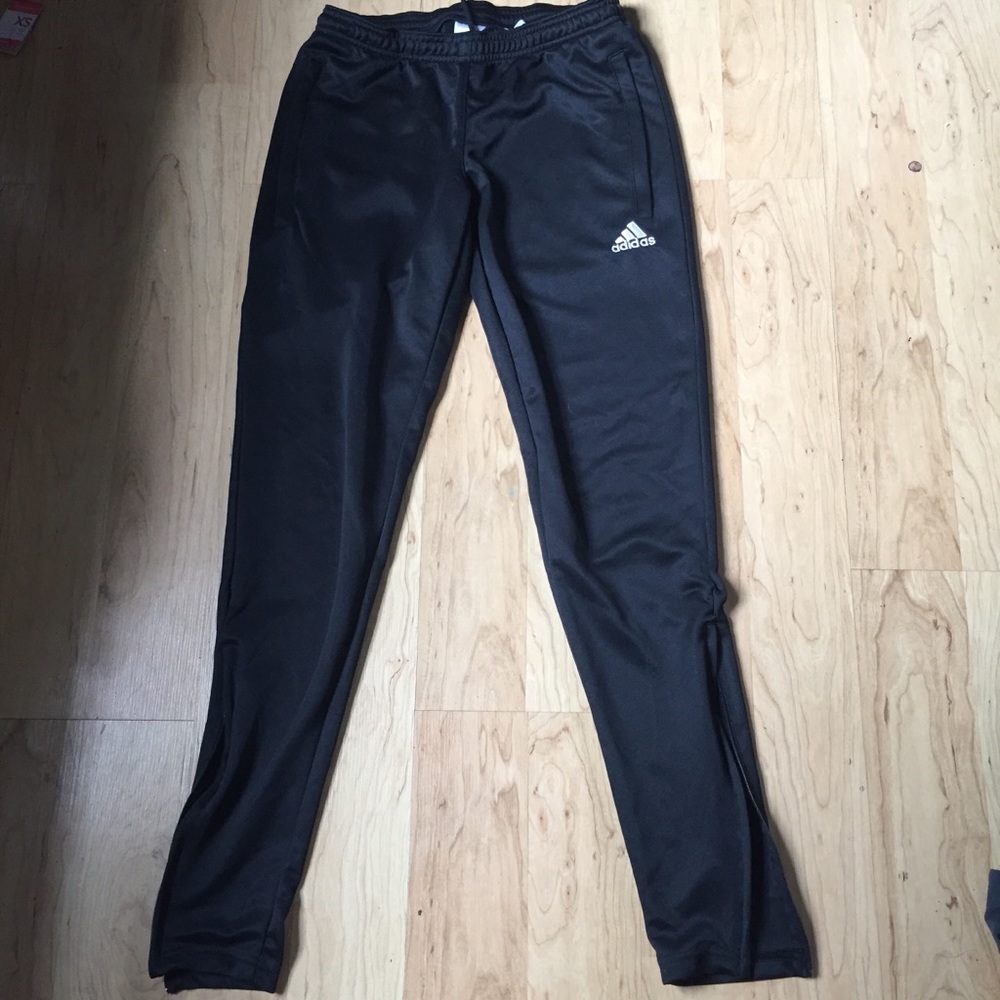 adidas black sweat or track pants